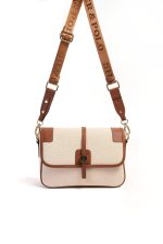 ⁦Silver&Polo Beige - Brown SP1182 Women's Crossbody Bag⁩ - الصورة ⁦4⁩