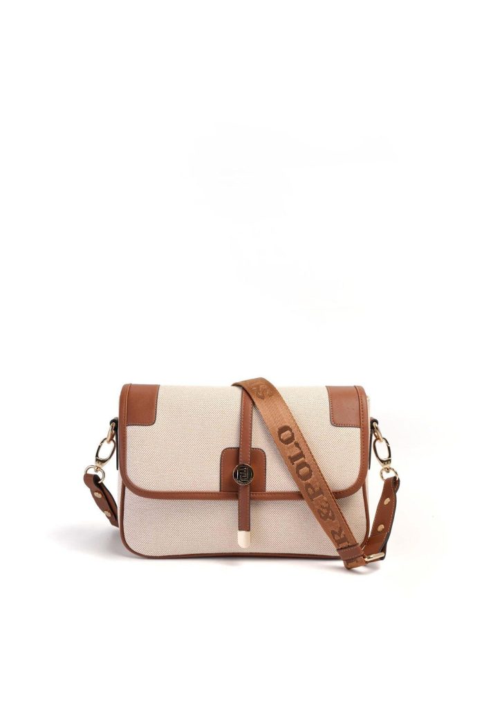 ⁦Silver&Polo Beige - Brown SP1182 Women's Crossbody Bag⁩ - الصورة ⁦3⁩