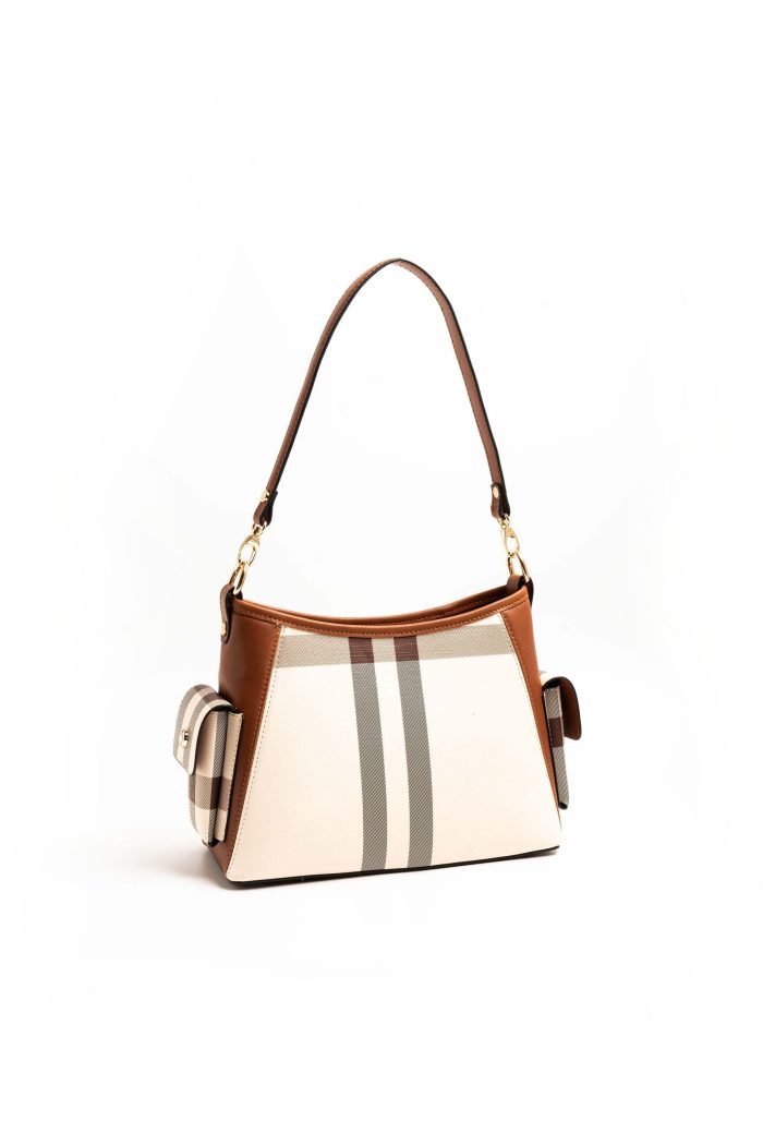 ⁦Silver&Polo Cream - Tan SP1183 Women's Shoulder Bag⁩ - الصورة ⁦2⁩