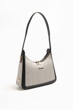 ⁦Silver & Polo Black White - Black SP1187 Women's Shoulder Bag⁩ - الصورة ⁦4⁩