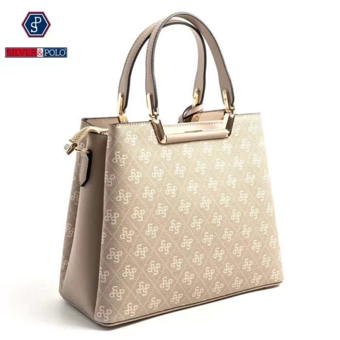 ⁦Silver & Polo Beige - Sand SP969 Women's Handbag⁩ - الصورة ⁦3⁩