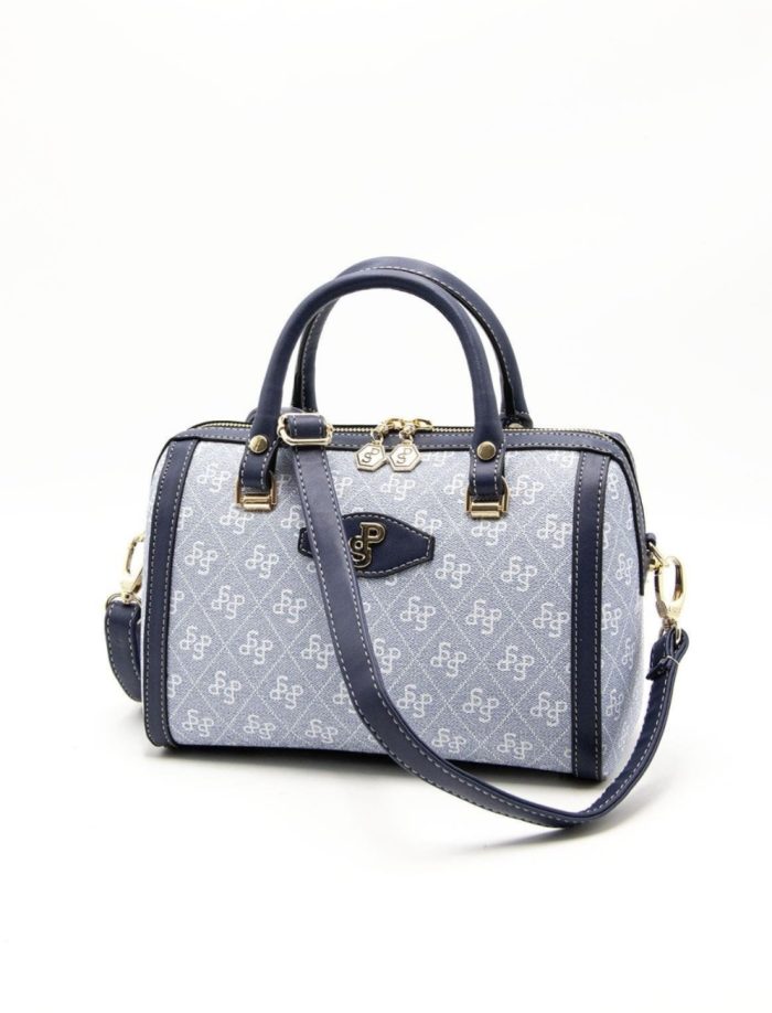 ⁦Silver & Polo Blue - SP1091 Women's Handbag⁩ - الصورة ⁦4⁩