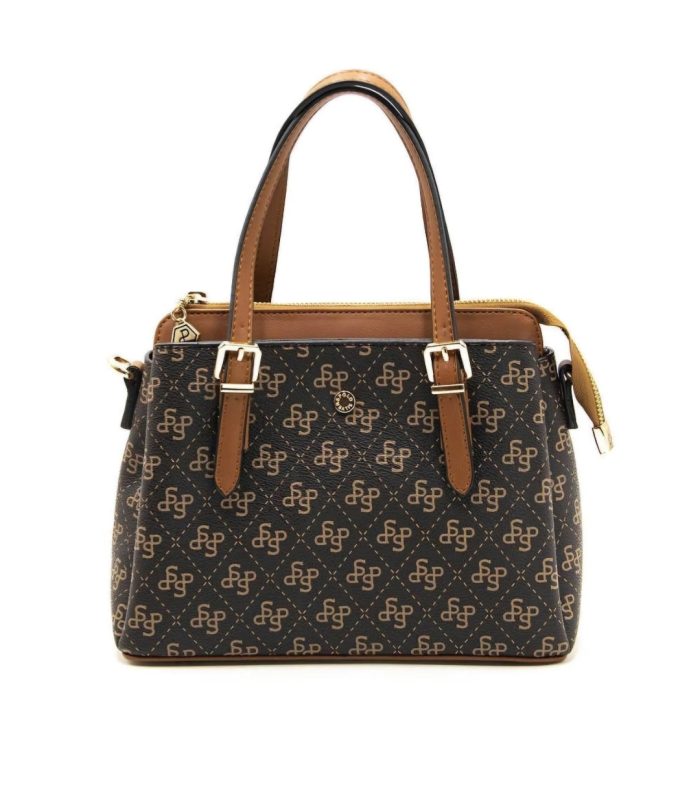 ⁦Silver&Polo -Brown SP1131 Women's Handbag⁩ - الصورة ⁦1⁩