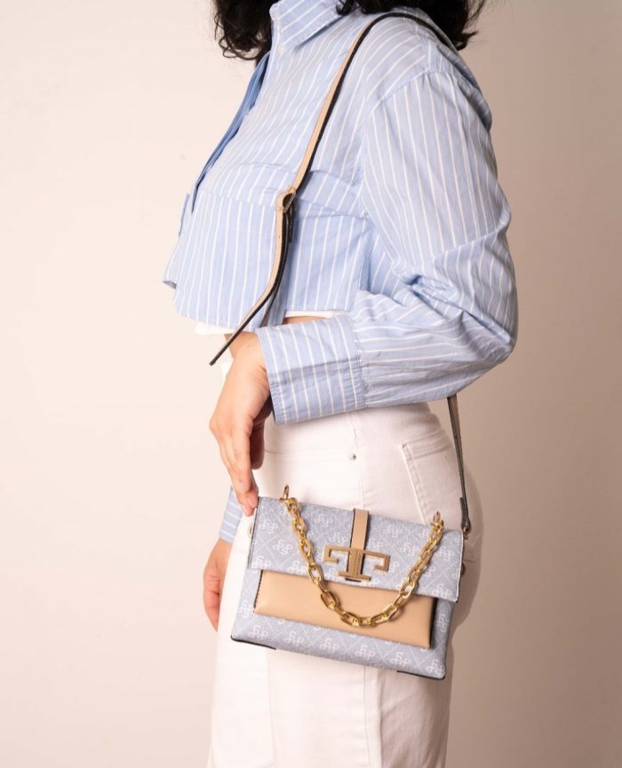 ⁦Silver & Polo Blue - beige SP1148 Women's Crossbody Bag⁩ - الصورة ⁦1⁩