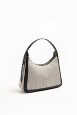 ⁦Silver & Polo Black White - Black SP1187 Women's Shoulder Bag⁩ - الصورة ⁦3⁩