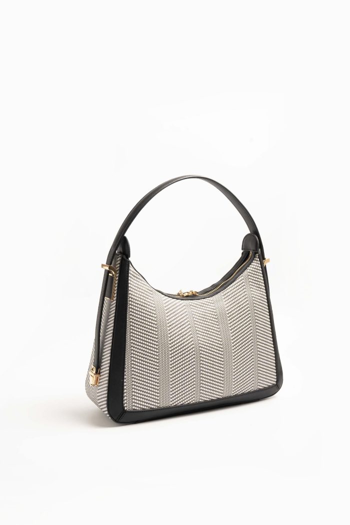 ⁦Silver & Polo Black White - Black SP1187 Women's Shoulder Bag⁩ - الصورة ⁦3⁩