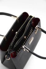 ⁦Silver & Polo Black - Black SP1098 Women's Handbag⁩ - الصورة ⁦3⁩