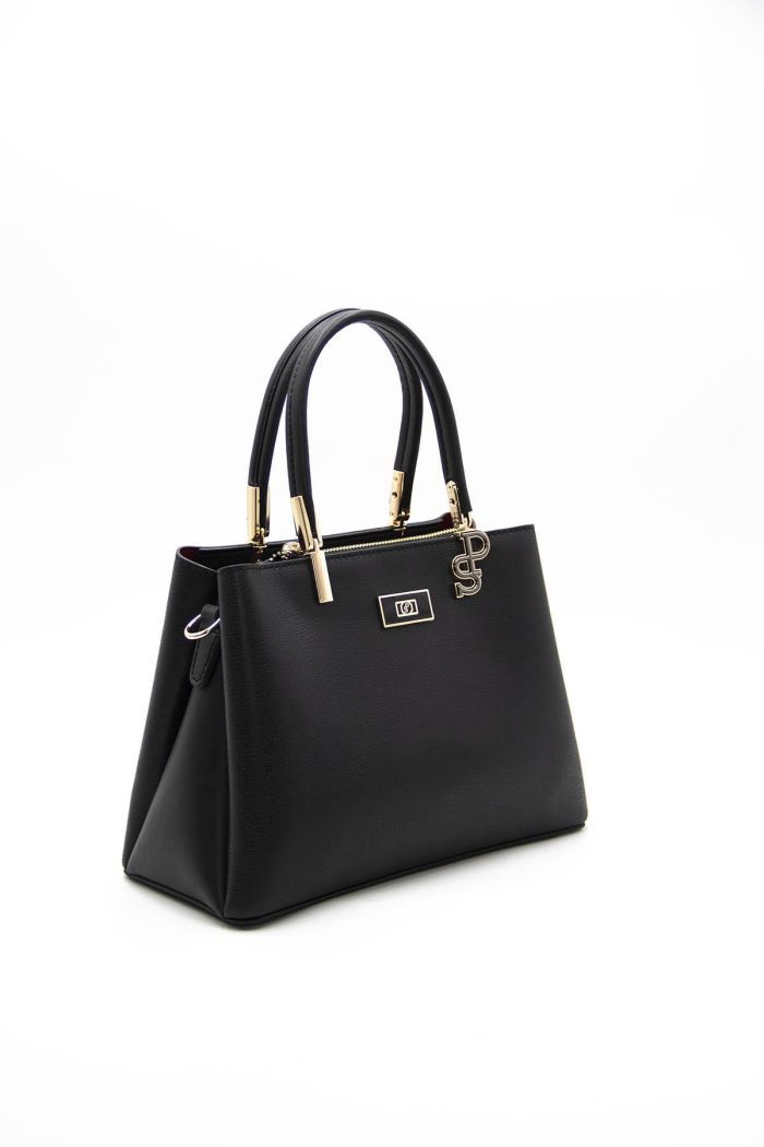 ⁦Silver & Polo Black - Black SP1098 Women's Handbag⁩ - الصورة ⁦1⁩