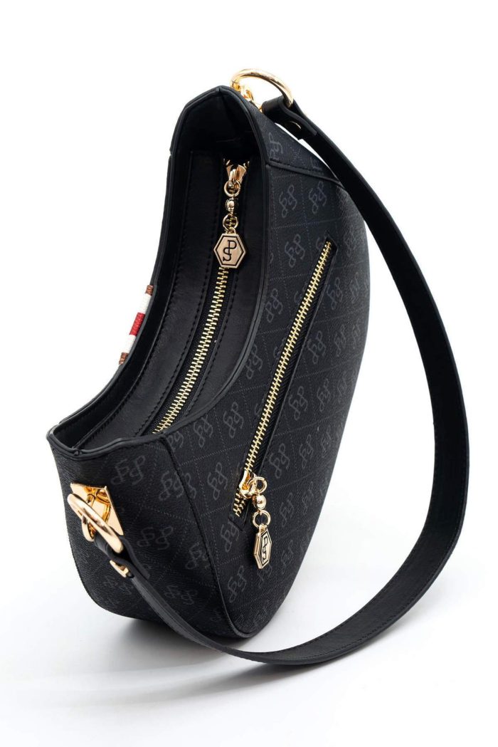⁦Silver Polo 1167 Women's Shoulder Bag Black⁩ - الصورة ⁦3⁩