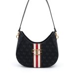 Silver Polo 1167 Women's Shoulder Bag Black