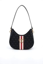 Silver Polo 1167 Women's Shoulder Bag Black
