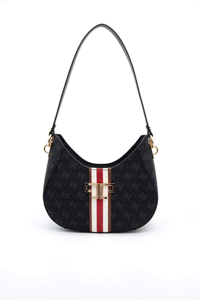 ⁦Silver Polo 1167 Women's Shoulder Bag Black⁩ - الصورة ⁦1⁩