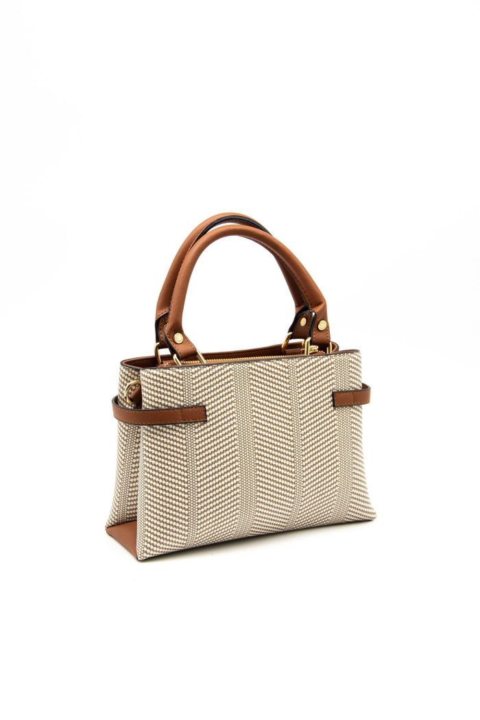 ⁦Silver & Polo Beige - Tan SP1149 Women's Handbag⁩ - الصورة ⁦2⁩