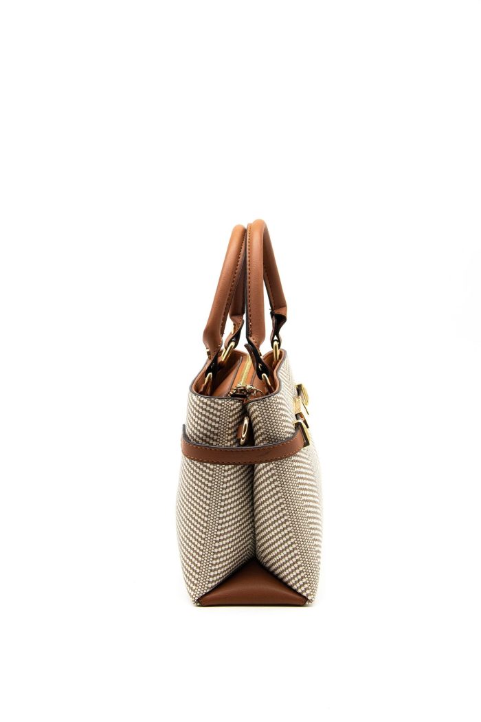 ⁦Silver & Polo Beige - Tan SP1149 Women's Handbag⁩ - الصورة ⁦3⁩