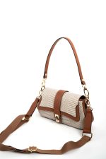 ⁦Silver & Polo -Beige SP1177 Women's Shoulder Bag⁩ - الصورة ⁦3⁩