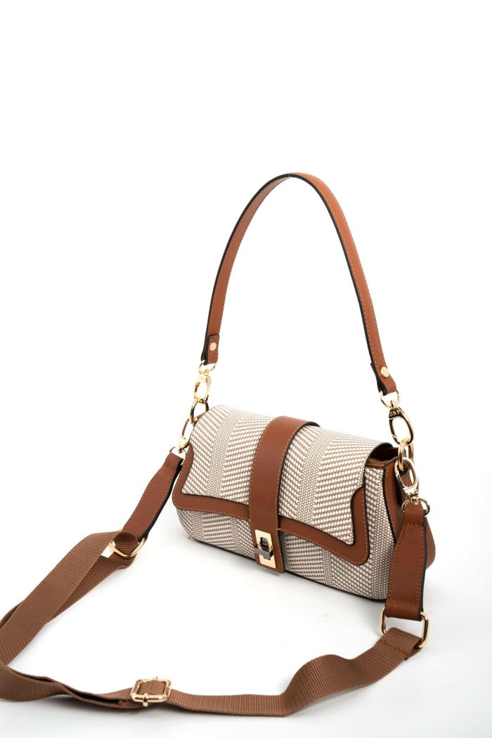 ⁦Silver & Polo -Beige SP1177 Women's Shoulder Bag⁩ - الصورة ⁦3⁩