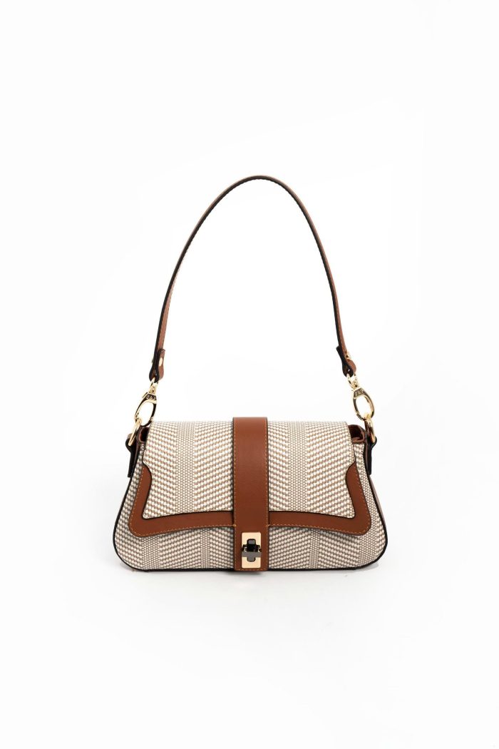 ⁦Silver & Polo -Beige SP1177 Women's Shoulder Bag⁩ - الصورة ⁦1⁩