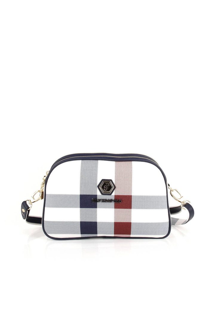 ⁦Silver & Polo White - Navy SP745 Women's Crossbody Bag⁩ - الصورة ⁦3⁩