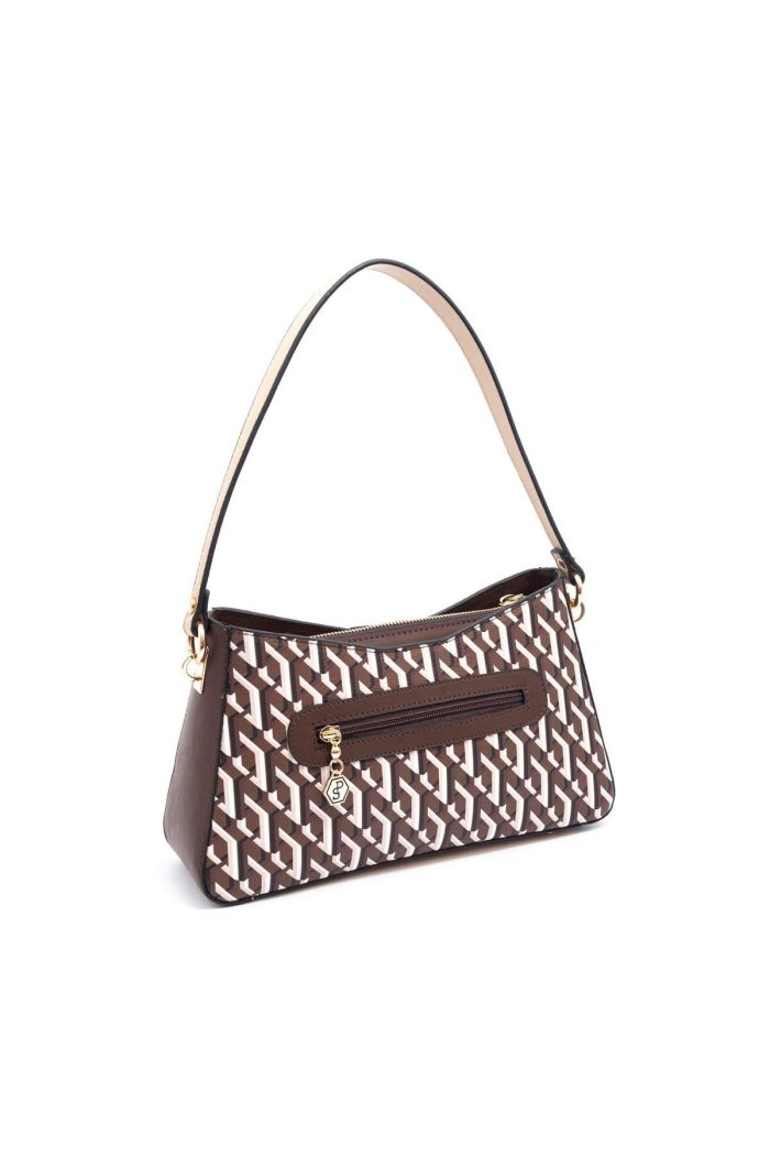 ⁦Silver & Polo Brown - Nut SP1102 Women's Shoulder Bag⁩ - الصورة ⁦3⁩