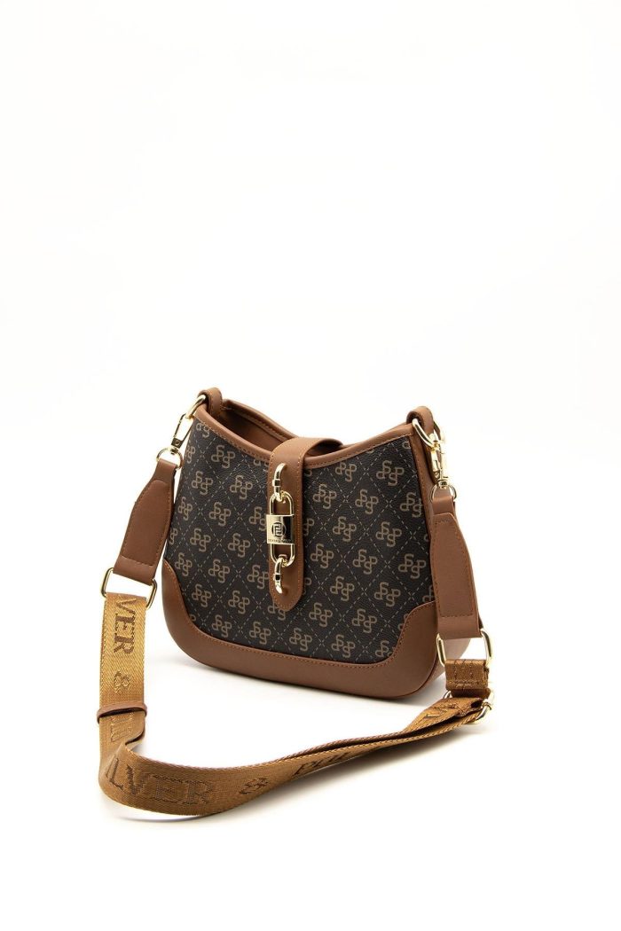 ⁦Silver&Polo Brown SP1156 Women's Crossbody Bag⁩ - الصورة ⁦3⁩