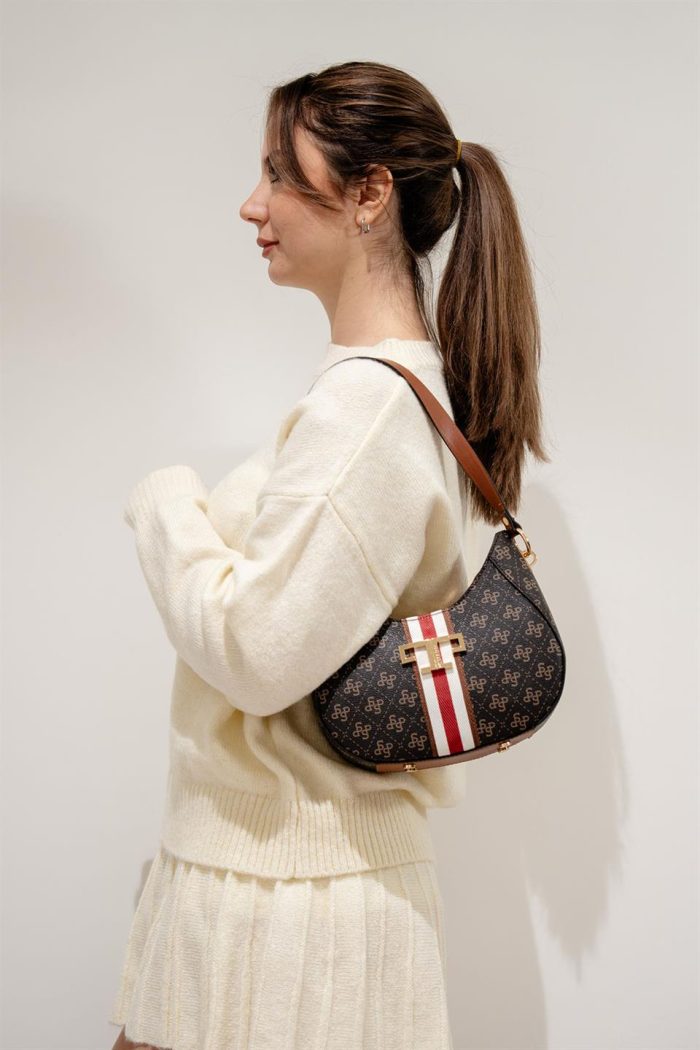 ⁦Silver&Polo 1167 Women's Shoulder Bag-brown⁩ - الصورة ⁦1⁩