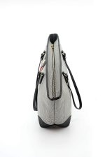 ⁦Silver & Polo Black White - Black SP1169 Women's Shoulder Shopper Bag⁩ - الصورة ⁦2⁩