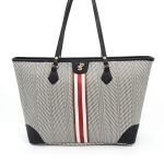 Silver & Polo Black White - Black SP1169 Women's Shoulder Shopper Bag