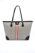 Silver & Polo Black White - Black SP1169 Women's Shoulder Shopper Bag