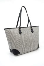 ⁦Silver & Polo Black White - Black SP1169 Women's Shoulder Shopper Bag⁩ - الصورة ⁦3⁩