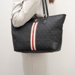 Silver&Polo Black SP1169 Women's Shoulder Shopper Bag