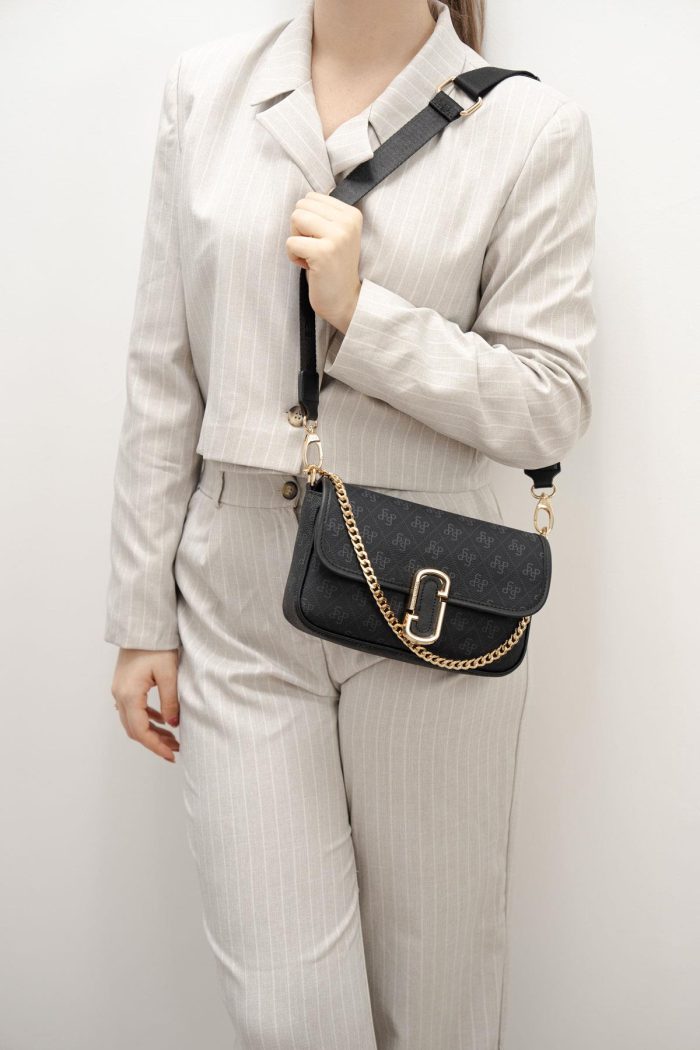 ⁦Silver & Polo Black SP1171 Women's Shoulder Bag⁩ - الصورة ⁦1⁩