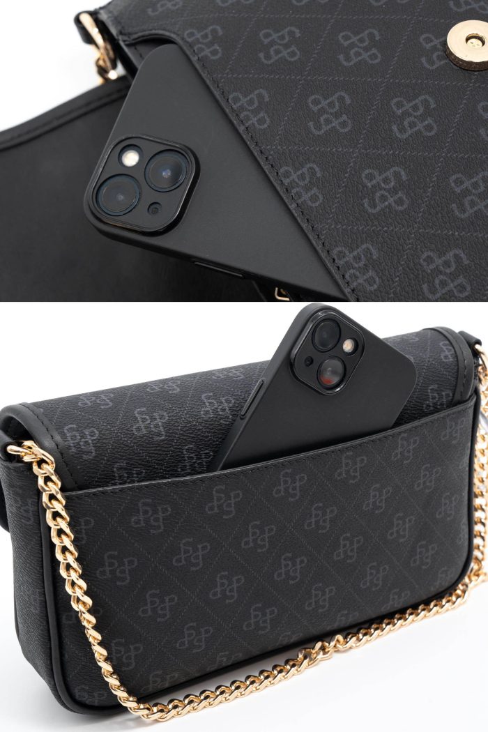 ⁦Silver & Polo Black SP1171 Women's Shoulder Bag⁩ - الصورة ⁦4⁩