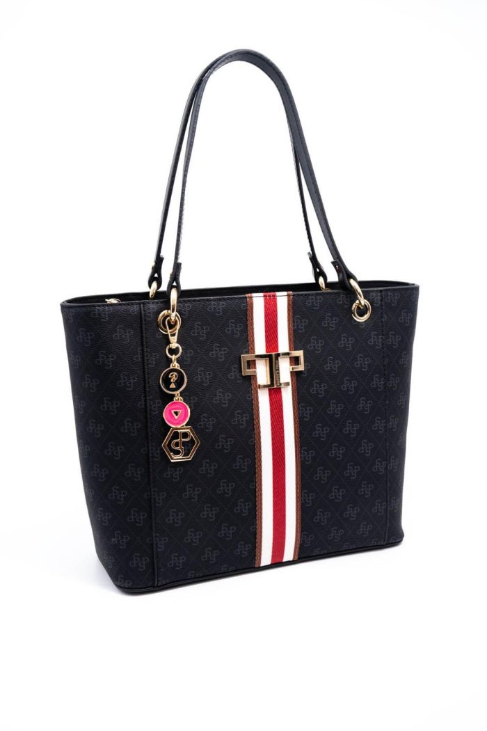 ⁦Silver & Polo -Black SP1176 Women's Shoulder Bag⁩ - الصورة ⁦1⁩