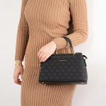 Silver & Polo Black SP913 Women's Handbag