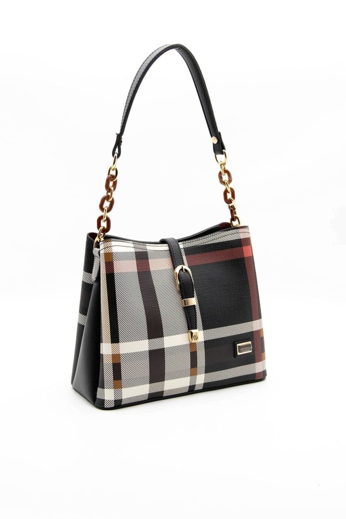 ⁦Silver & Polo Black - Black SP974 Women's Shoulder Bag⁩ - الصورة ⁦1⁩
