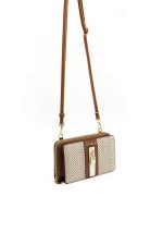 ⁦Silver & Polo Beige - Taba SP1138 Women's Phone Bag with Wallet and Strap⁩ - الصورة ⁦2⁩