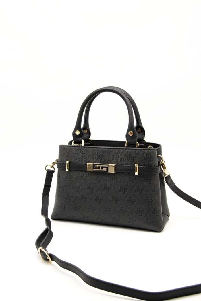 ⁦Silver & Polo Black - Black SP1149 Women's Handbag⁩ - الصورة ⁦4⁩