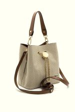 ⁦Silver & Polo Beige - Tan Sp967 Women's Crossbody Bag⁩ - الصورة ⁦2⁩