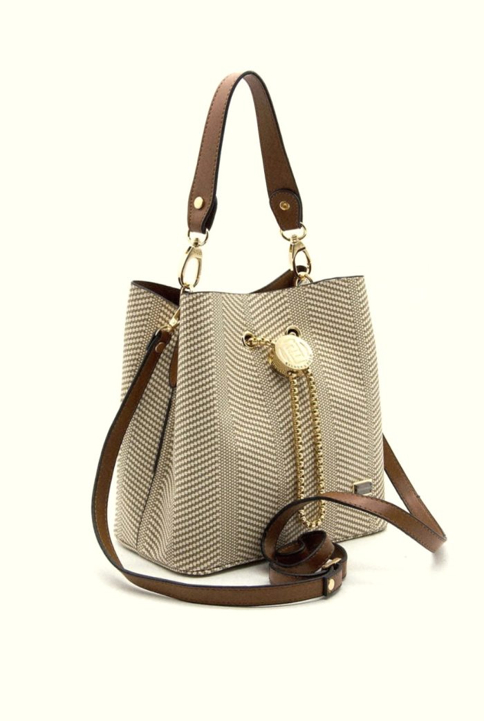 ⁦Silver & Polo Beige - Tan Sp967 Women's Crossbody Bag⁩ - الصورة ⁦2⁩