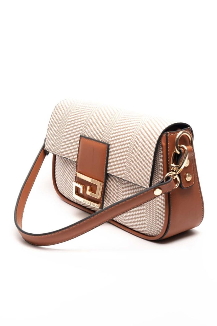 ⁦Silver & Polo -Beige SP1179 Women's Shoulder Bag⁩ - الصورة ⁦3⁩
