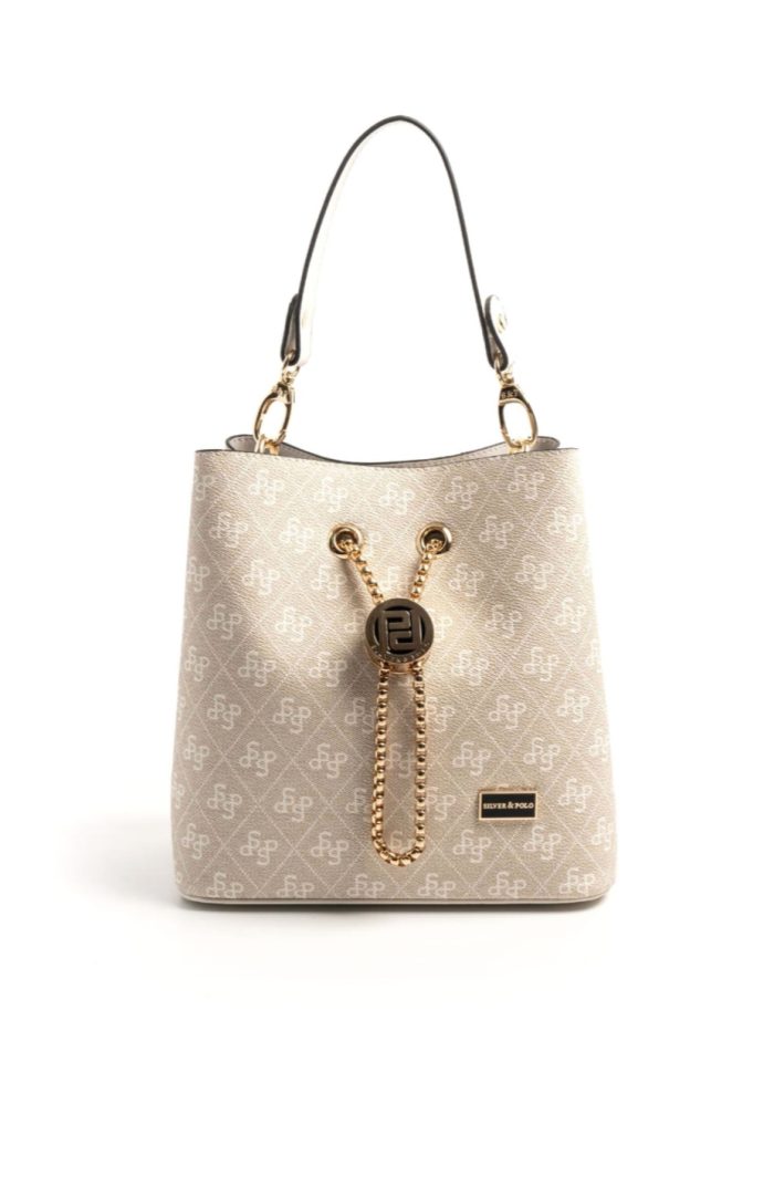 ⁦Silver & Polo Beige - Sp967 Women's Crossbody Bag⁩ - الصورة ⁦1⁩