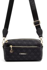 ⁦Silver & Polo Black - Black SP1142 Women's Crossbody Bag⁩ - الصورة ⁦2⁩