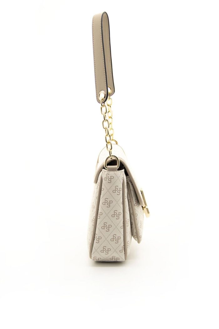 ⁦Silver & Polo Beige - Sand SP1147 Women's Shoulder Bag⁩ - الصورة ⁦3⁩