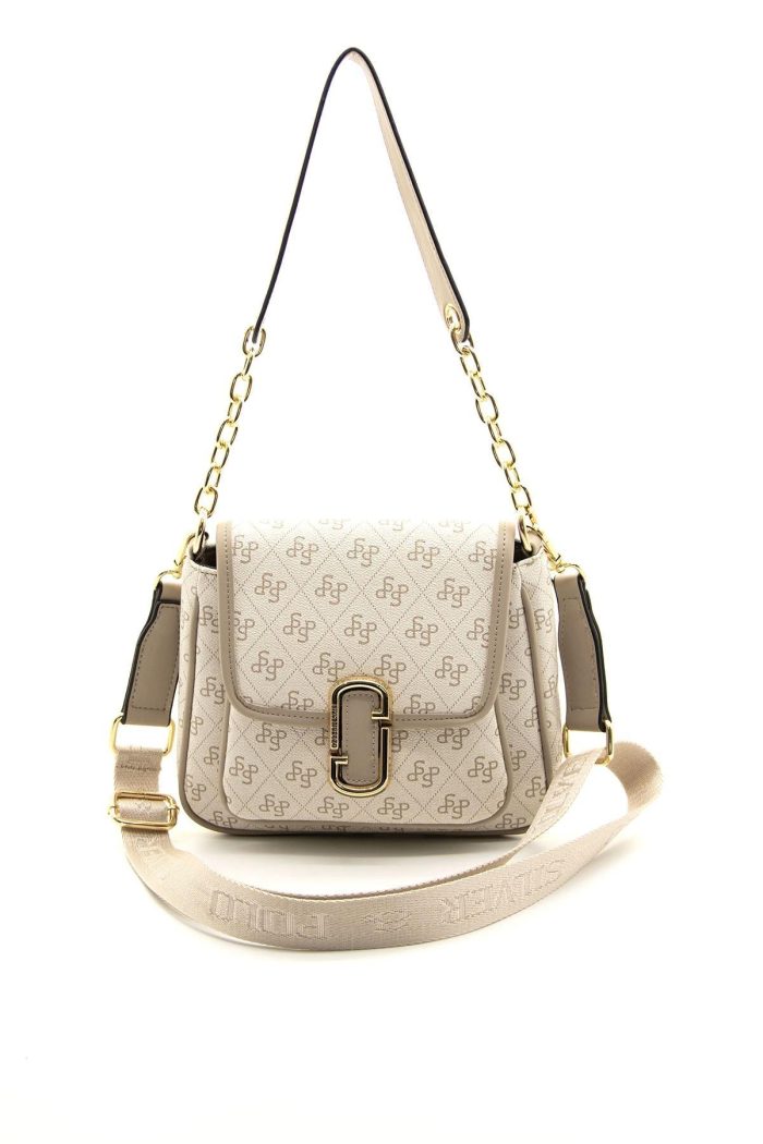 ⁦Silver & Polo Beige - Sand SP1147 Women's Shoulder Bag⁩ - الصورة ⁦1⁩