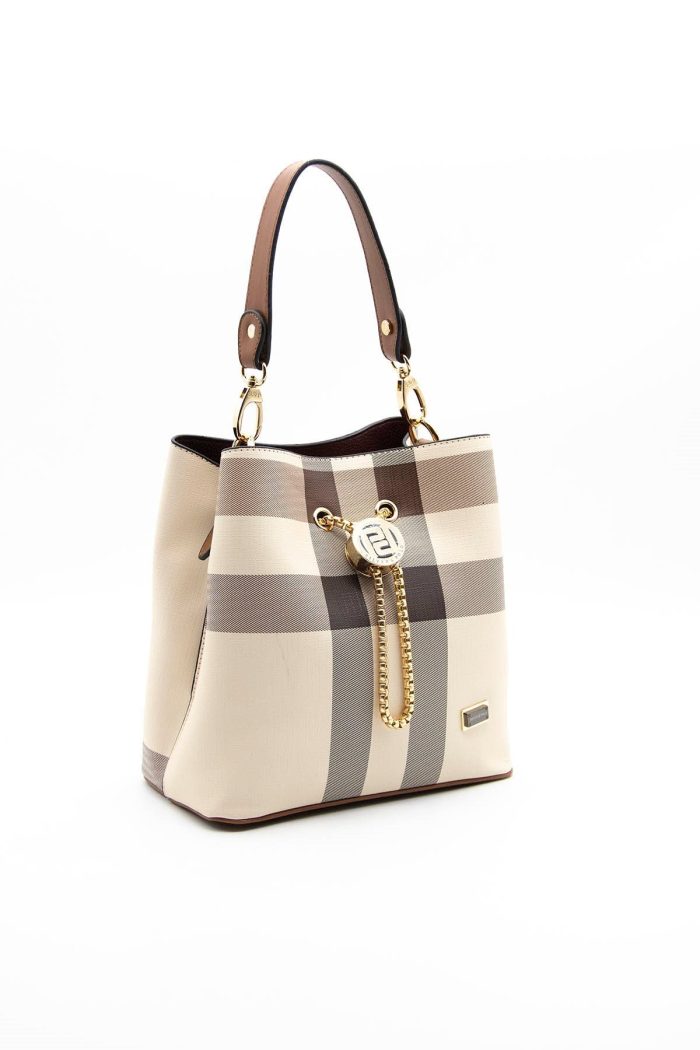 ⁦Silver & Polo Cream - Tan SP967 Women's Crossbody Bag⁩ - الصورة ⁦1⁩