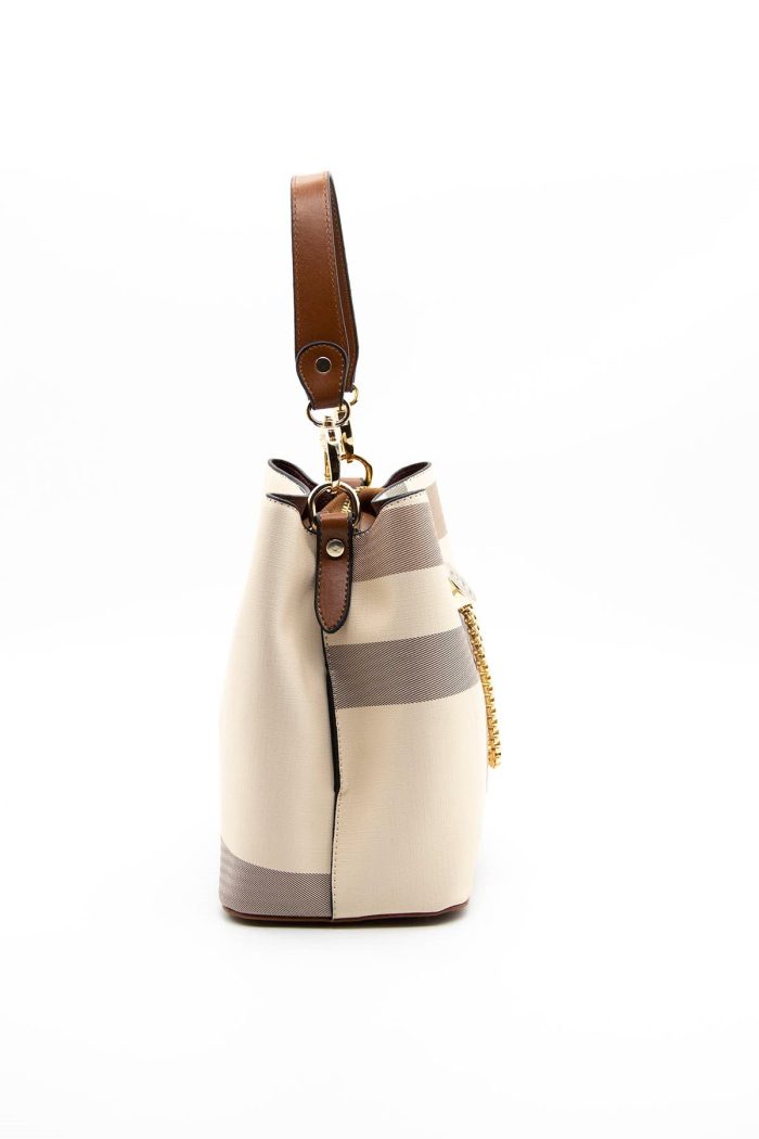 ⁦Silver & Polo Cream - Tan SP967 Women's Crossbody Bag⁩ - الصورة ⁦3⁩