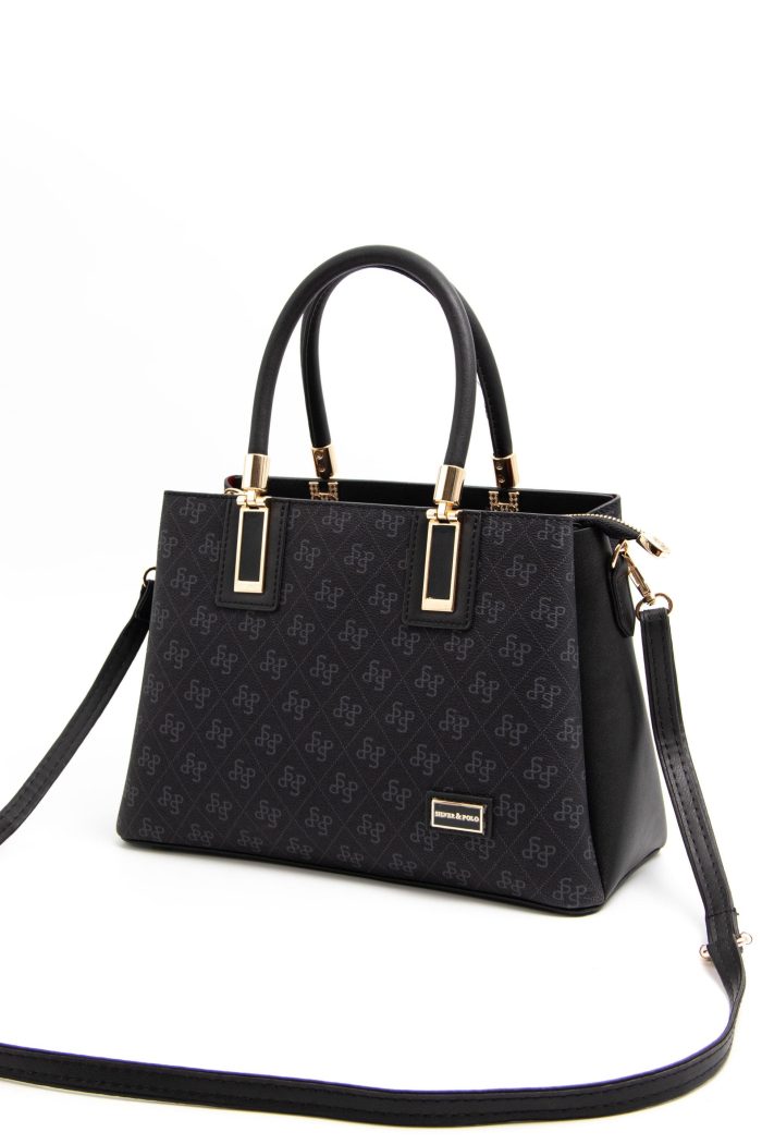 ⁦Silver & Polo Black SP1000 Women's Handbag⁩ - الصورة ⁦3⁩