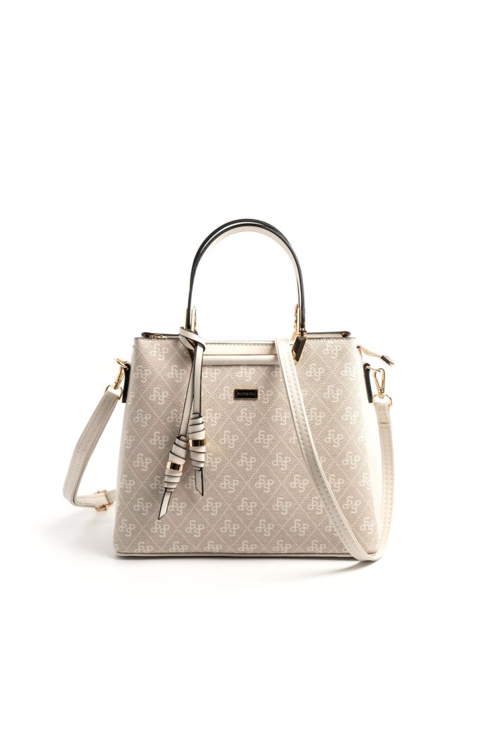 ⁦Silver & Polo Stone - Bone SP969 Women's Handbag⁩ - الصورة ⁦3⁩