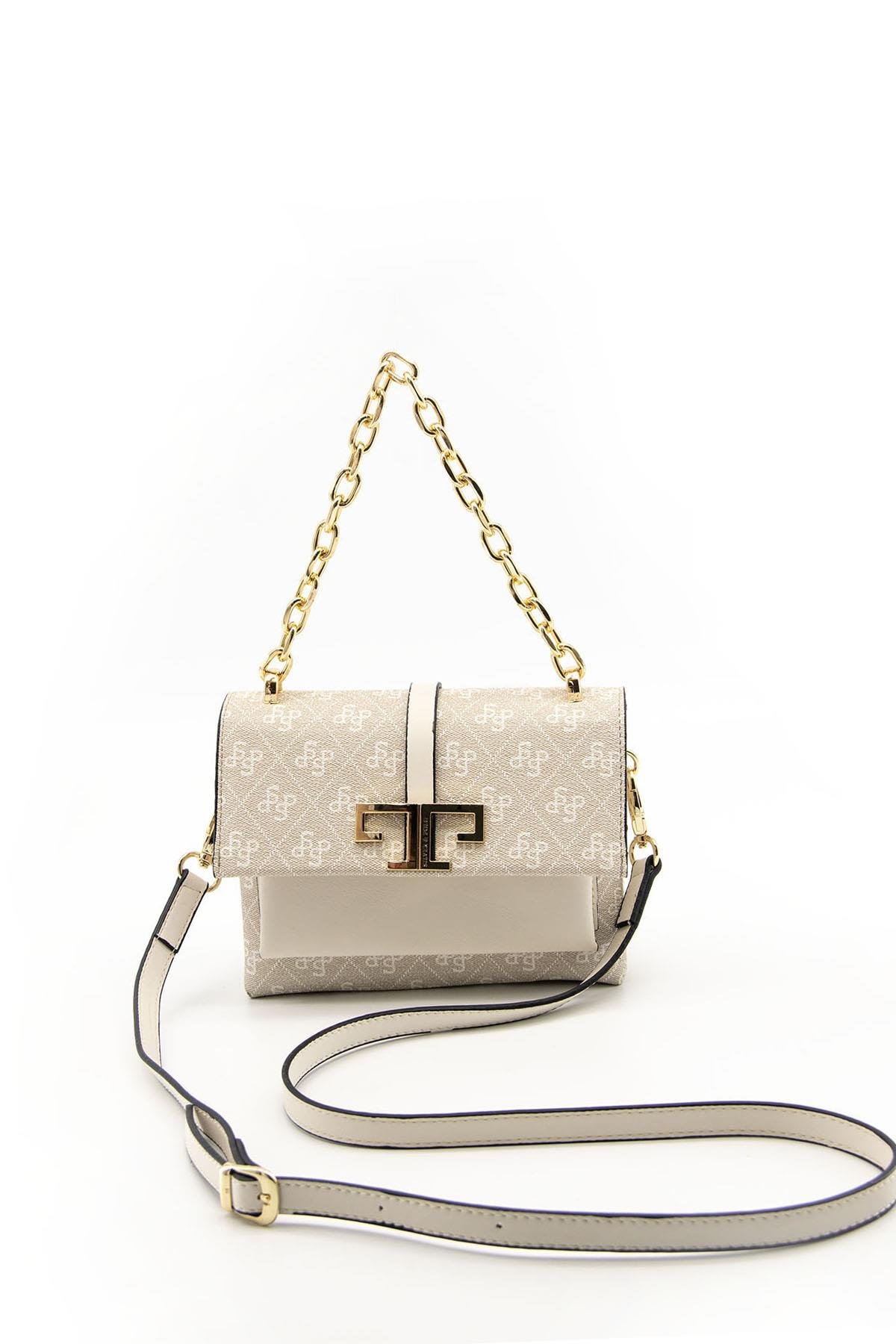 silver-polo-tas-kemik-sp1148-kadin-cap-c036f7 Silver & Polo beige SP1148 Women’s Crossbody Bag - الصورة 1