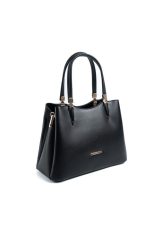 ⁦Silver & Polo SP1205 Women's Handbag Plain Black-Black⁩ - الصورة ⁦3⁩